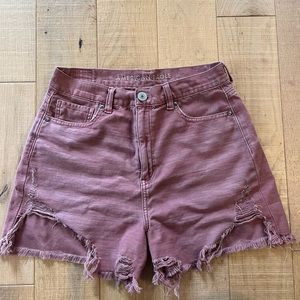 High waisted shorts in Mauve!